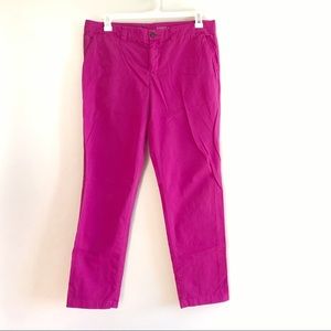 Gap Bright Pink Straight Leg Khakis fun for summer